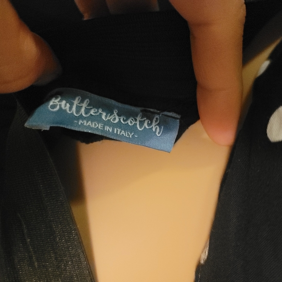 Butterscotch Black Pleated Culotte with Stretchy Waist - Picture 7 of 7